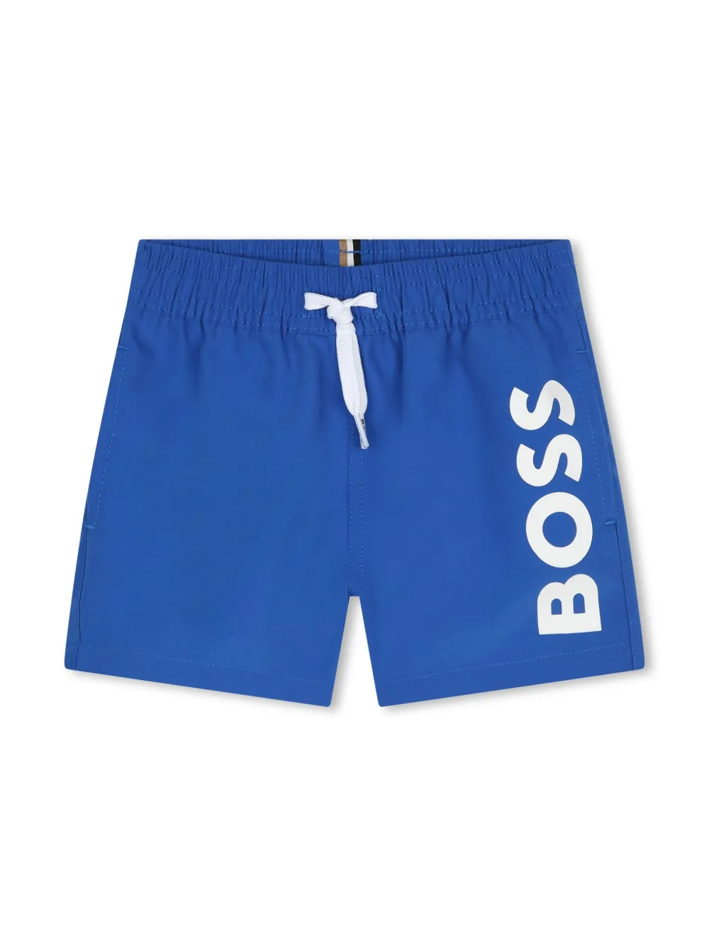 

Плавки-шорты с кулиской и логотипом BOSS Kidswear, синий