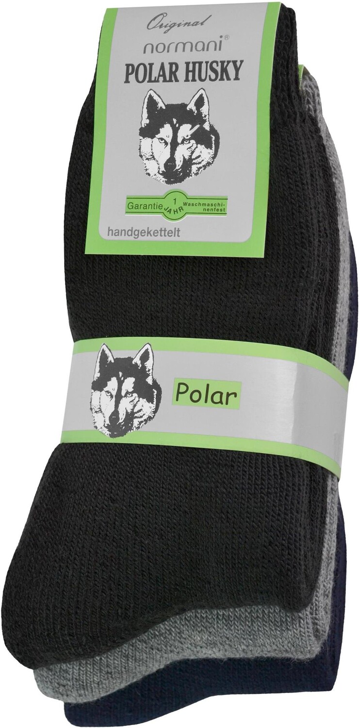 

Носки Polar Husky 3 шт Vollfrottee Winter, цвет Schwarz/Grau/Marine