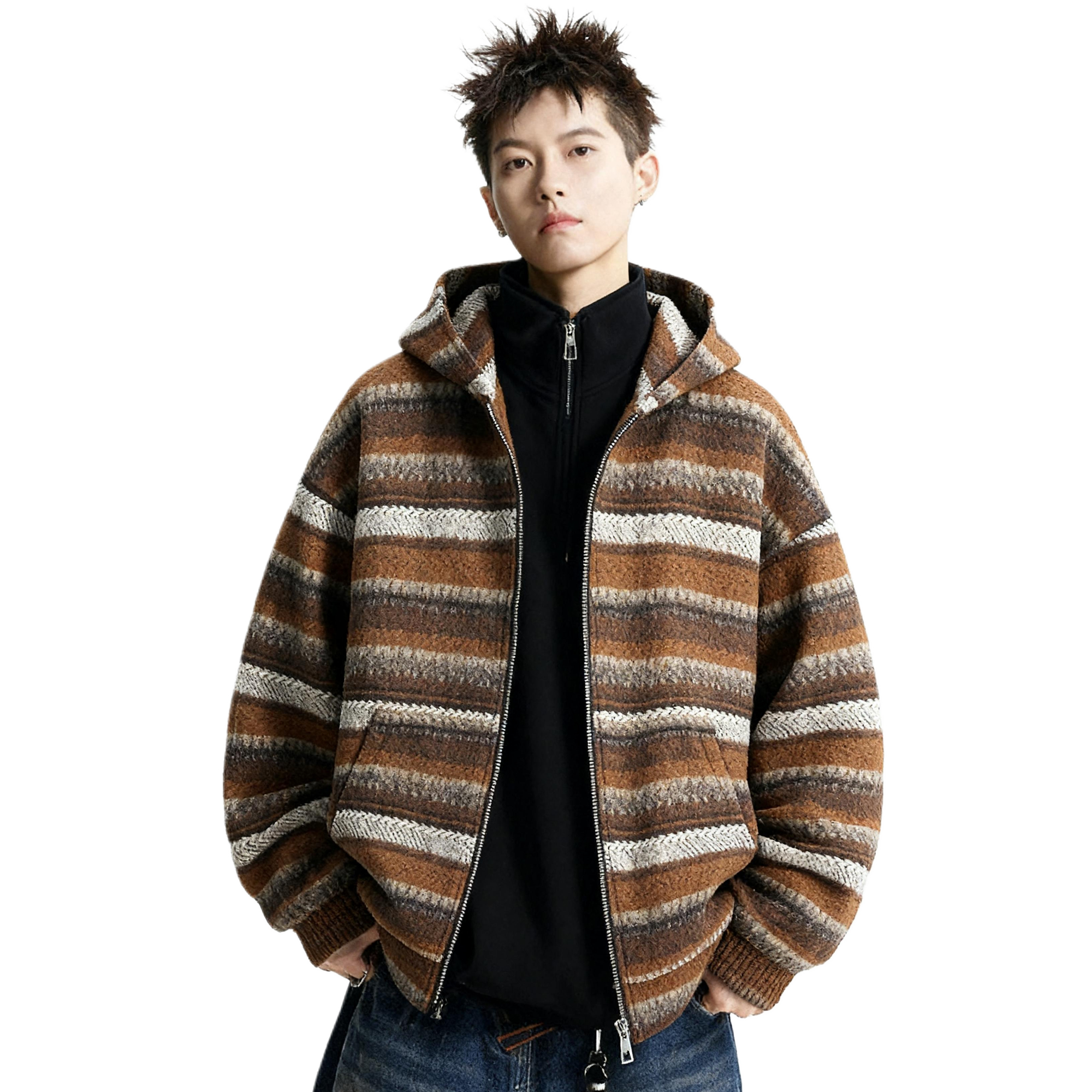 

Топ из трикотажа Unisex X1617, coffee knitted fabric top