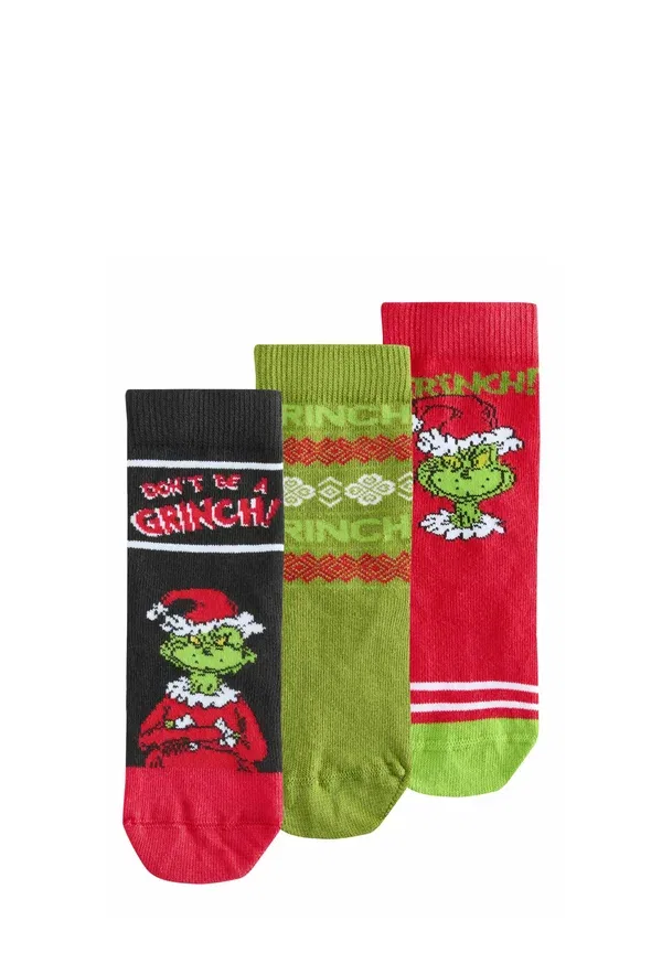 Носки 3 пары Next, the grinch, зеленый