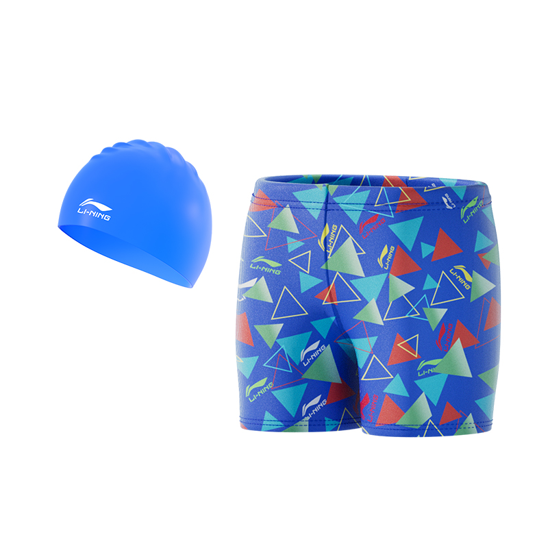 

Детский купальник LINING, 221 Colorful Blue[Swimming Shorts+Swimming Cap Two-Piece Set]
