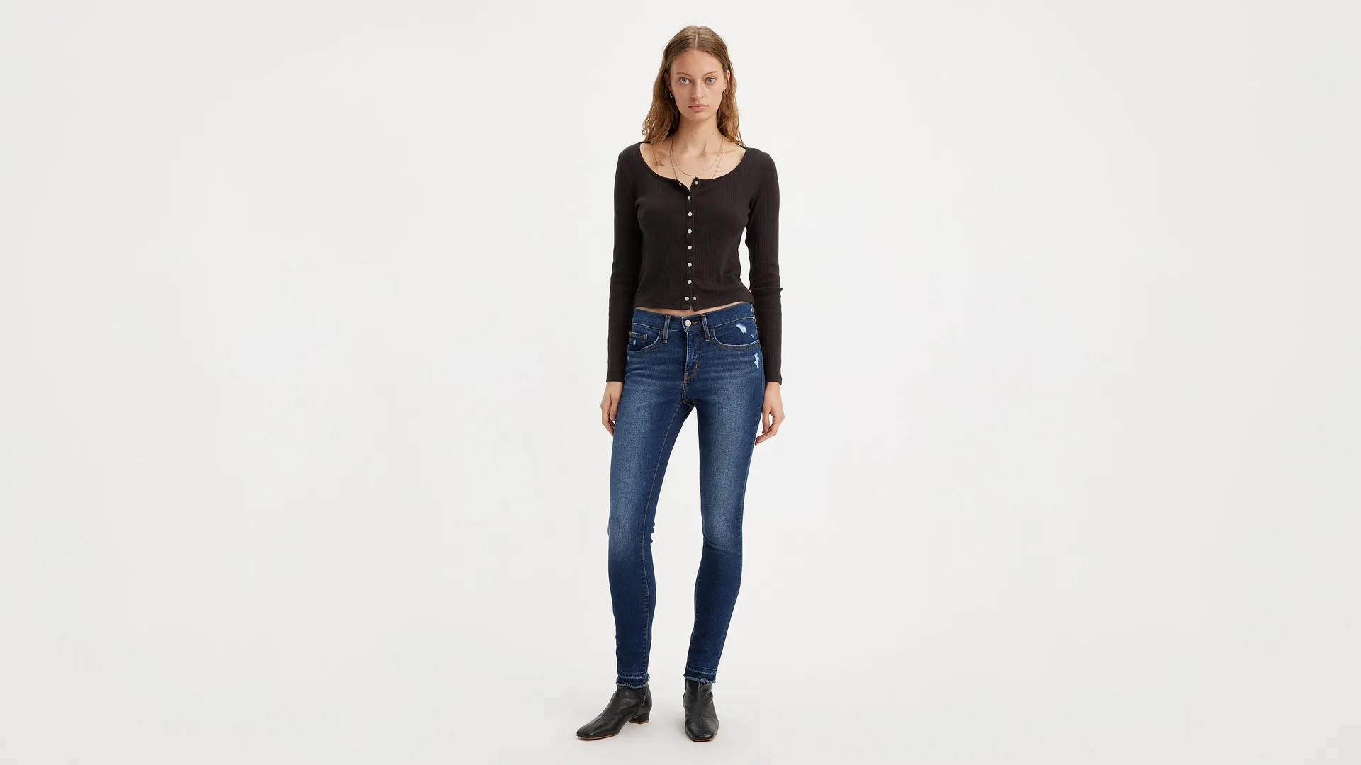 

311 моделирующие женские джинсы скинни Levi's, цвет The Best Seller - Dark Wash