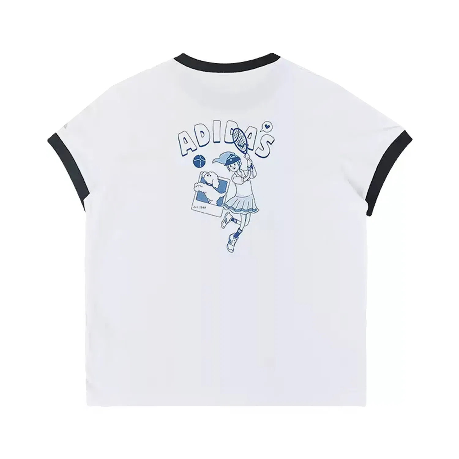 Детская футболка с круглым вырезом Adidas, White — фото 3
