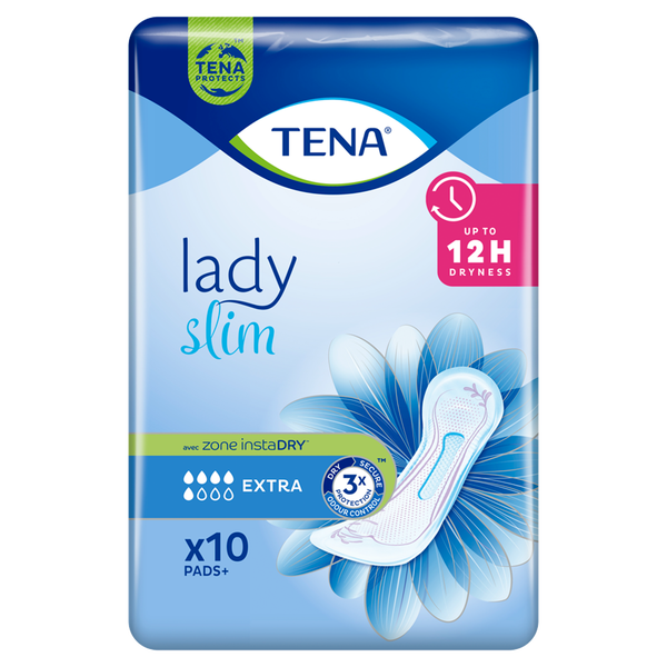 

Гигиенические прокладки, 10 шт./1 упаковка. Tena Lady Lady slim extra