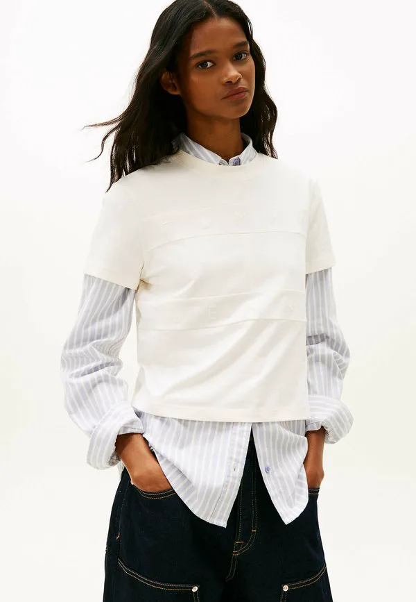 

Простая футболка Tommy Jeans, Off White, Белый, Простая футболка Tommy Jeans, Off White