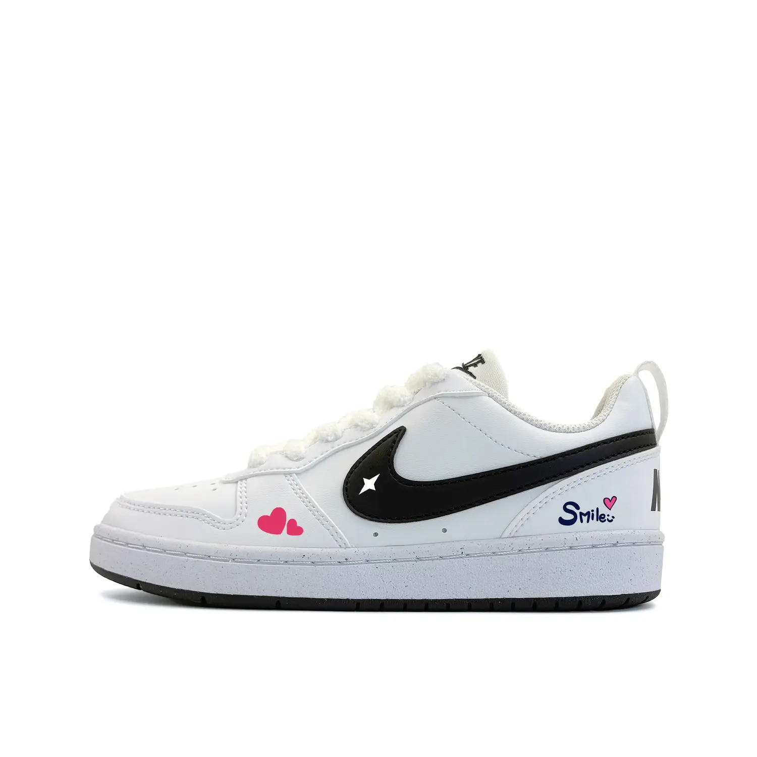 

Nike Кроссовки для скейтбординга Court Borough Star Smile Low top White детские