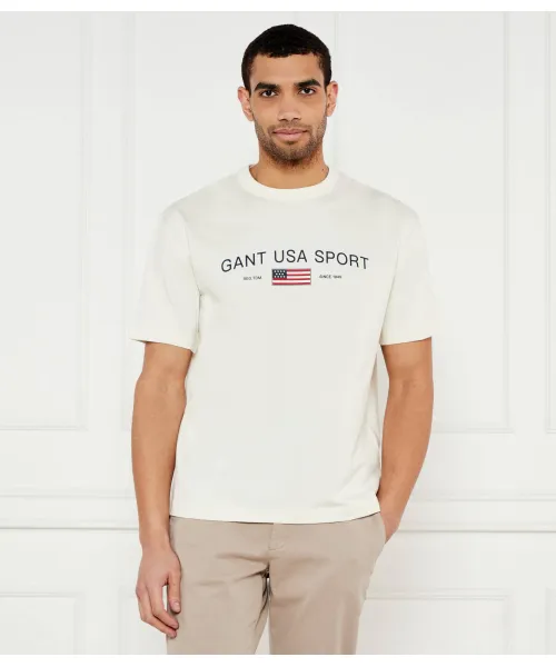 

Футболка Relaxed fit Gant, бежевый