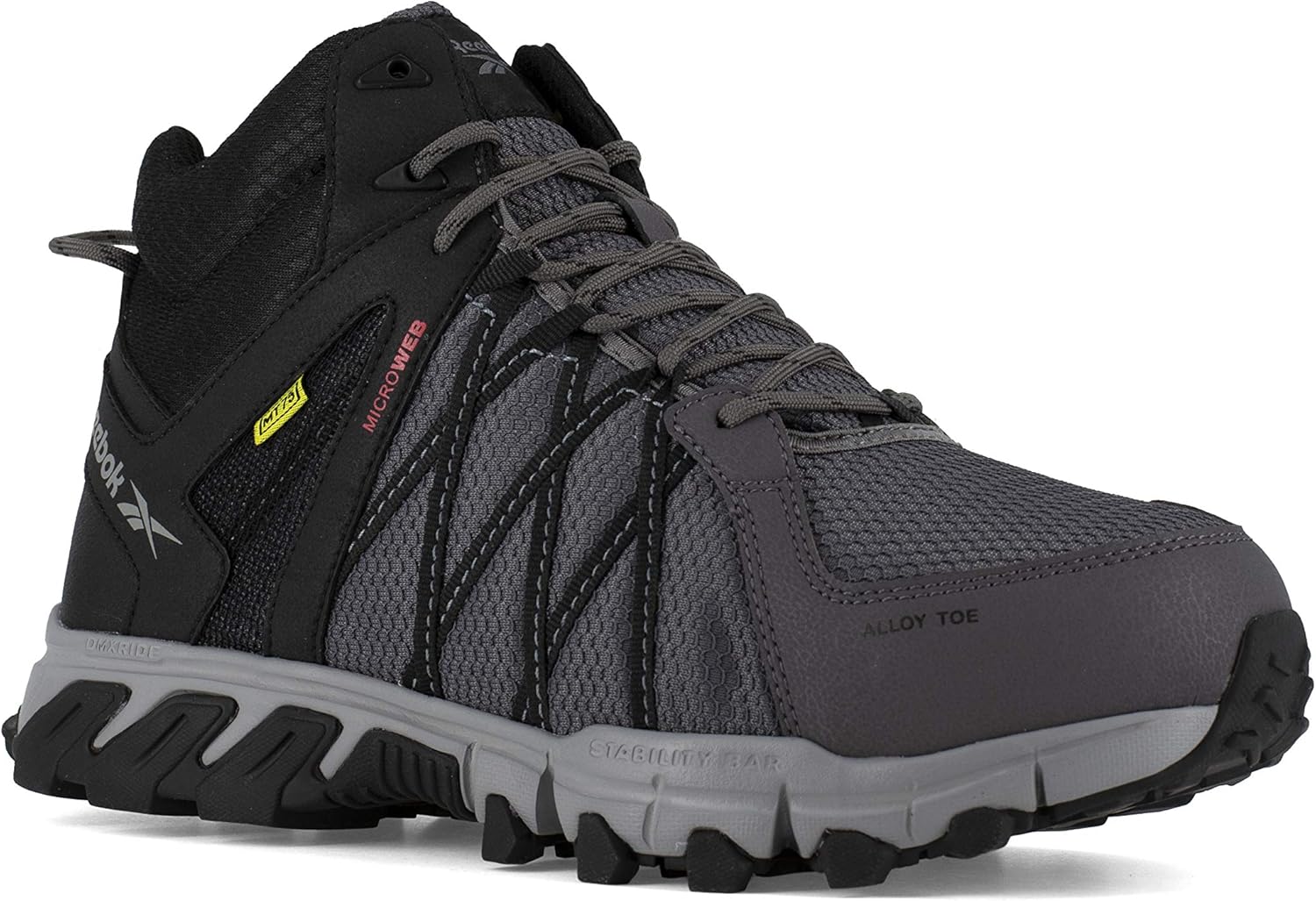 Мужские кроссовки Reebok Trailgrip с защитным металлическим носком, черный/серый