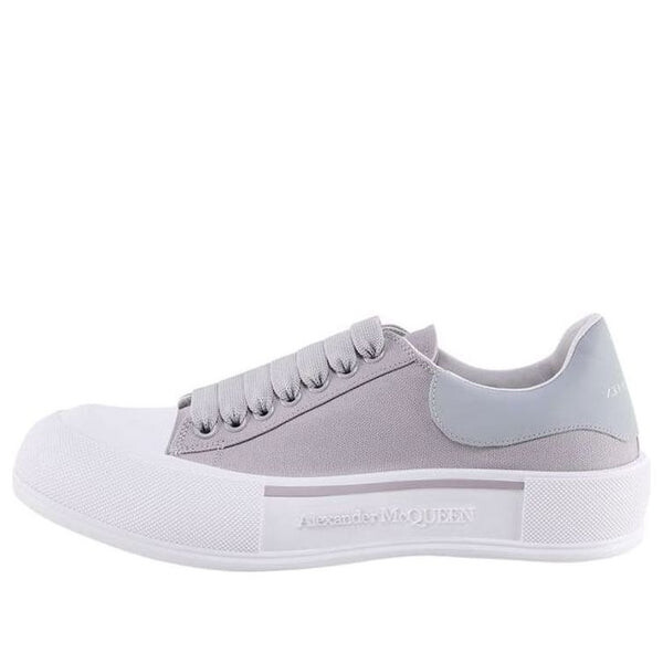 

Кроссовки deck skate plimsoll lace up 'lilac grey' Alexander Mcqueen, сиреневый