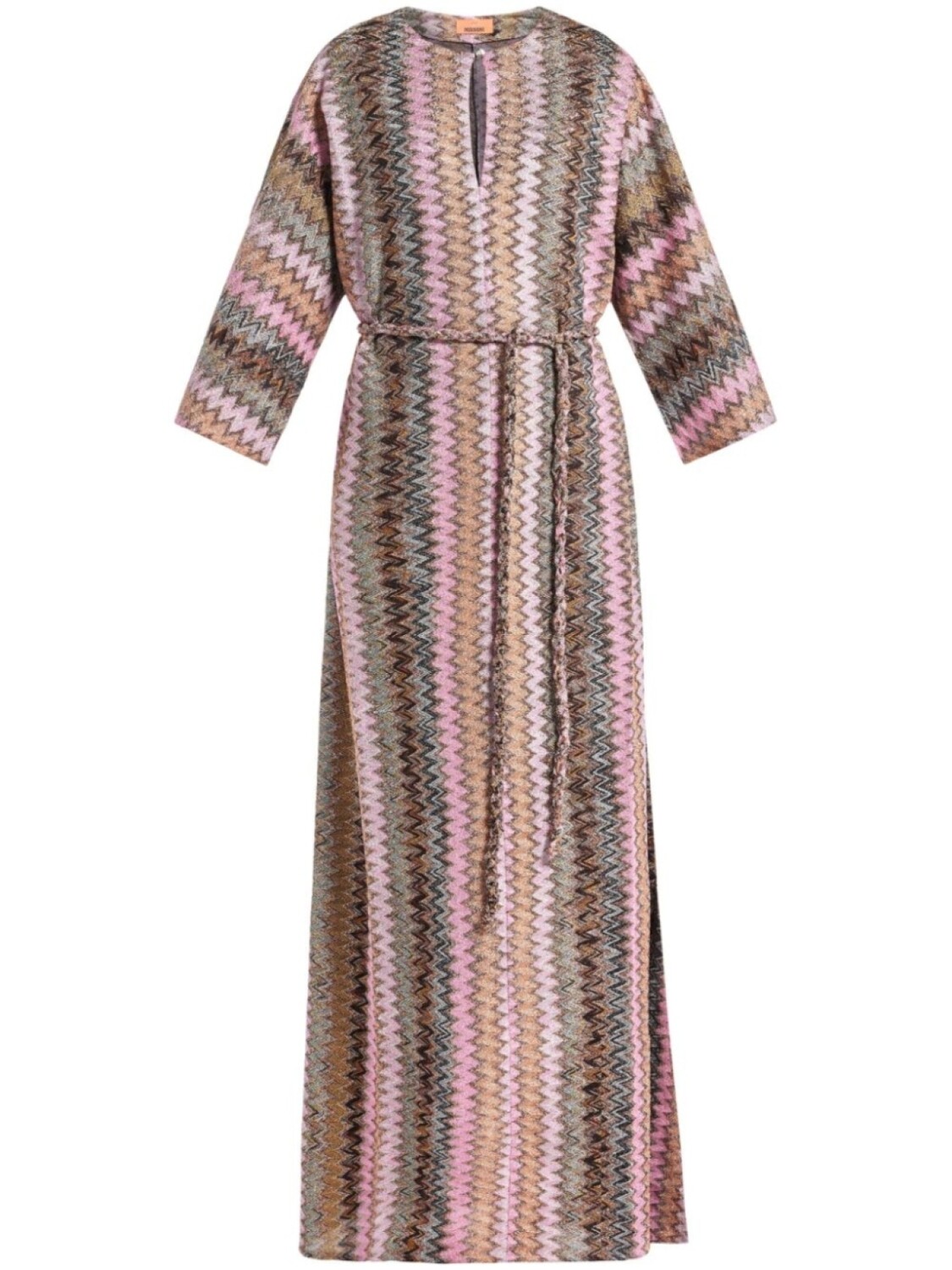

Missoni платье с узором «зигзаг» по всей поверхности, розовый