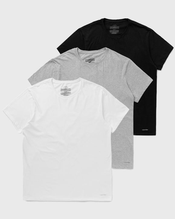 

Футболка Calvin Klein Underwear Cotton Classics Crewneck Tee 3-Pack, цвет black/ white/ grey heather