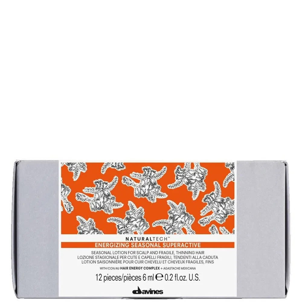 Интенсивное средство Davines Natural Tech Energizing Seasonal Superactive, 12 x 6 мл Davines