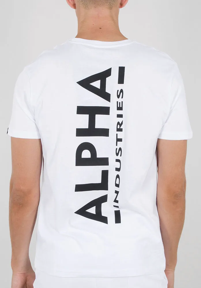 

Рубашка с круглым вырезом Alpha Industries "Backprint T", белый