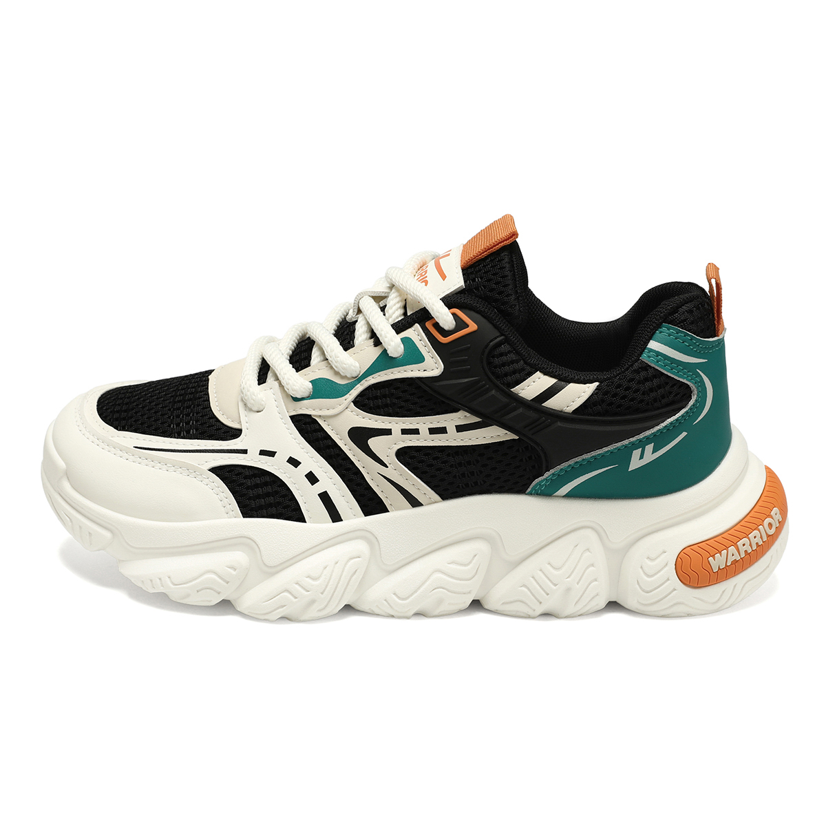 

Низкие повседневные кроссовки Rebound с влагоотводящим покрытием для мужчин WARRIOR, Black Rice Khaki