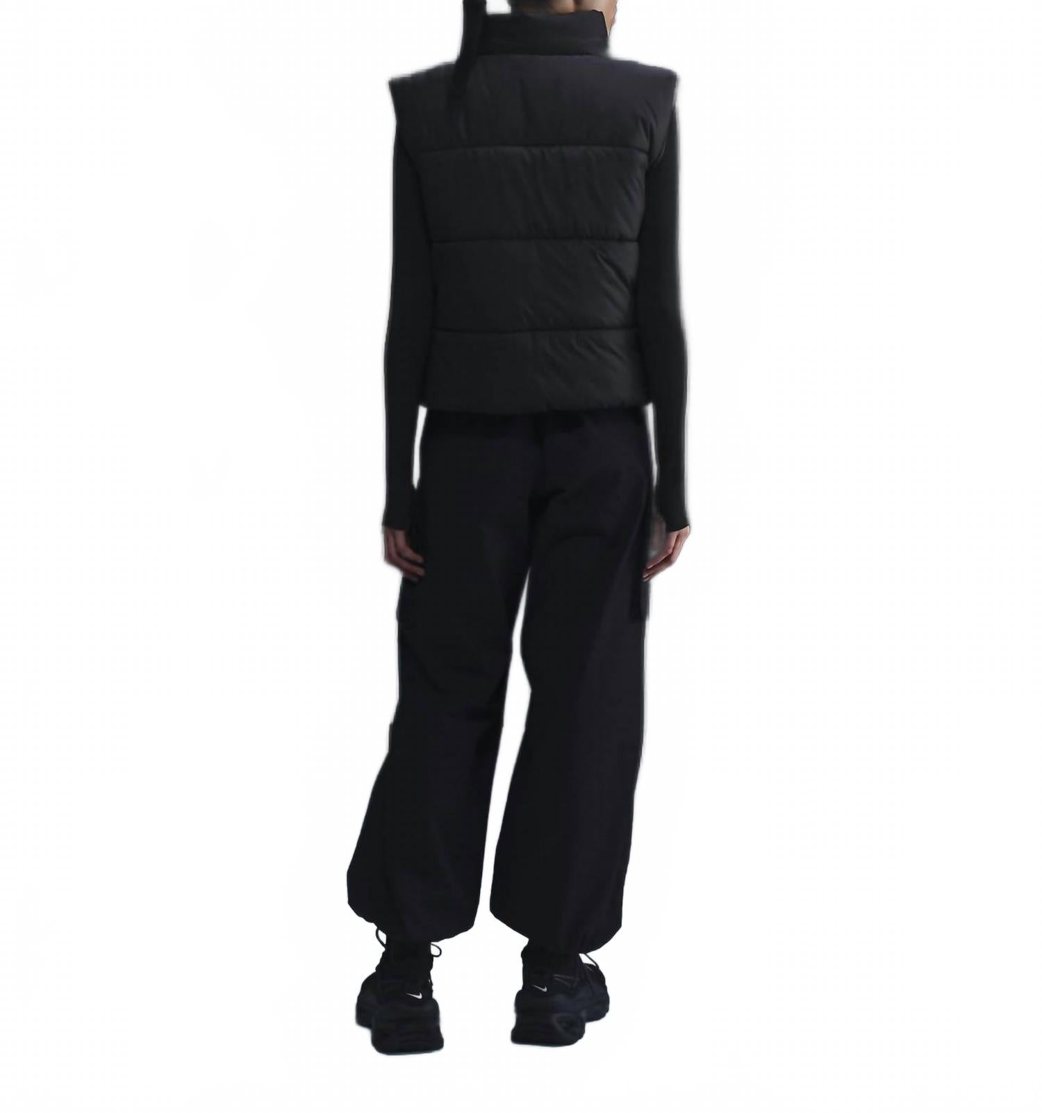 Женский классический стеганый жилет Therma Fit Loose Gilet черного цвета Nike, черный — фото 3