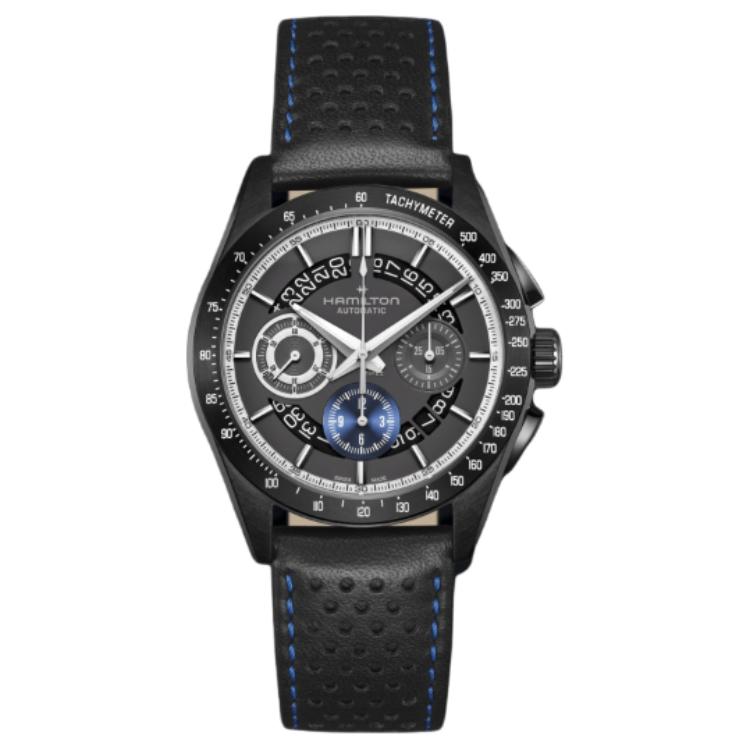 

Hamilton Часы unisex Jazz Series с автоподзаводом, механический механизм, 42 мм, серый циферблат, корпус из нержавеющей стали, ремешок из натуральной кожи