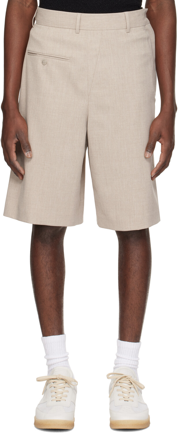 

Шорты с карманами MM6 Maison Margiela, Taupe