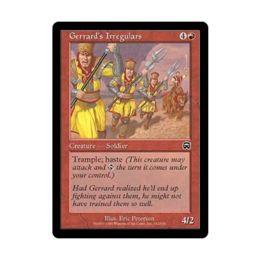 

CCG Иррегулярные войска Джеррарда (К), MTG - Mercadian Masques