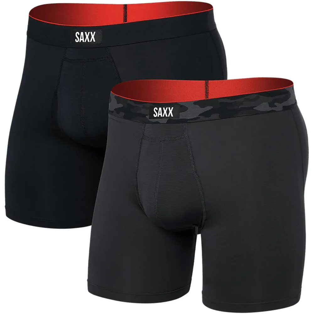 

Трусы-боксеры SAXX Underwear Multi-Sport Mesh Brief Fly 2 units, черный