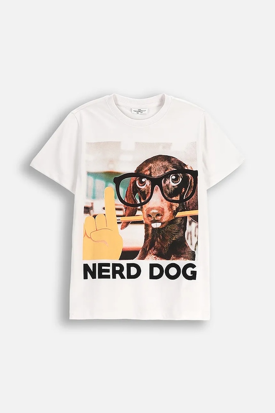 

Детская хлопковая футболка Coccodrillo, белый