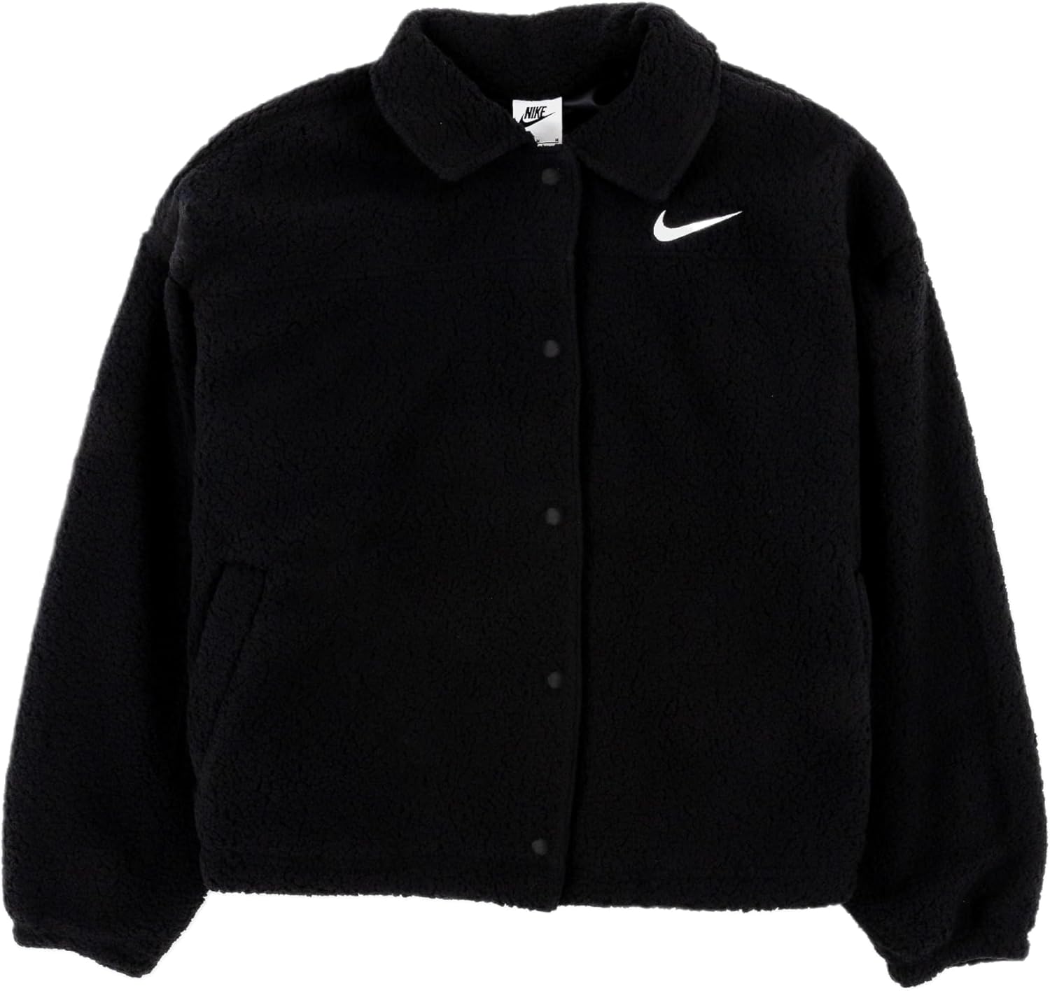 

Nike Женская куртка с воротником из искусственного меха (FB8707-010, черный)