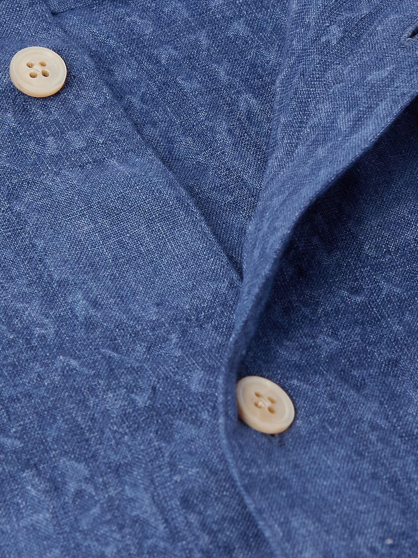 

Рубашка Gusto Checked Linen and Lyocell-Blend Textured-Chambray A KIND OF GUISE, синий