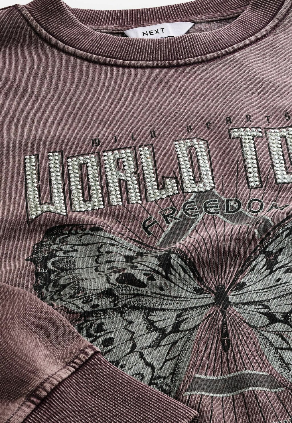 

Толстовка SHOULD CREW NECK TOUR GRAPHIC REGULAR FIT Next, фиолетовый