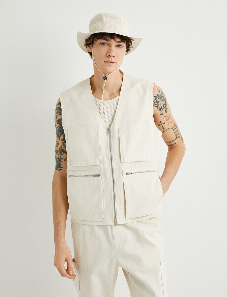 

Жилет Koton Vest, экрю