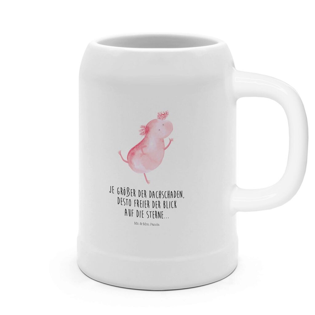 

Пивная кружка Mr. & Mrs. Panda Axolotl Dancing - White - Gift, 500ml, Hopping, 5 l, Lurk, Roof Damage, Happy, Girlfriend, Stars, 0, Jumping, Newt, Stone кружки, белый