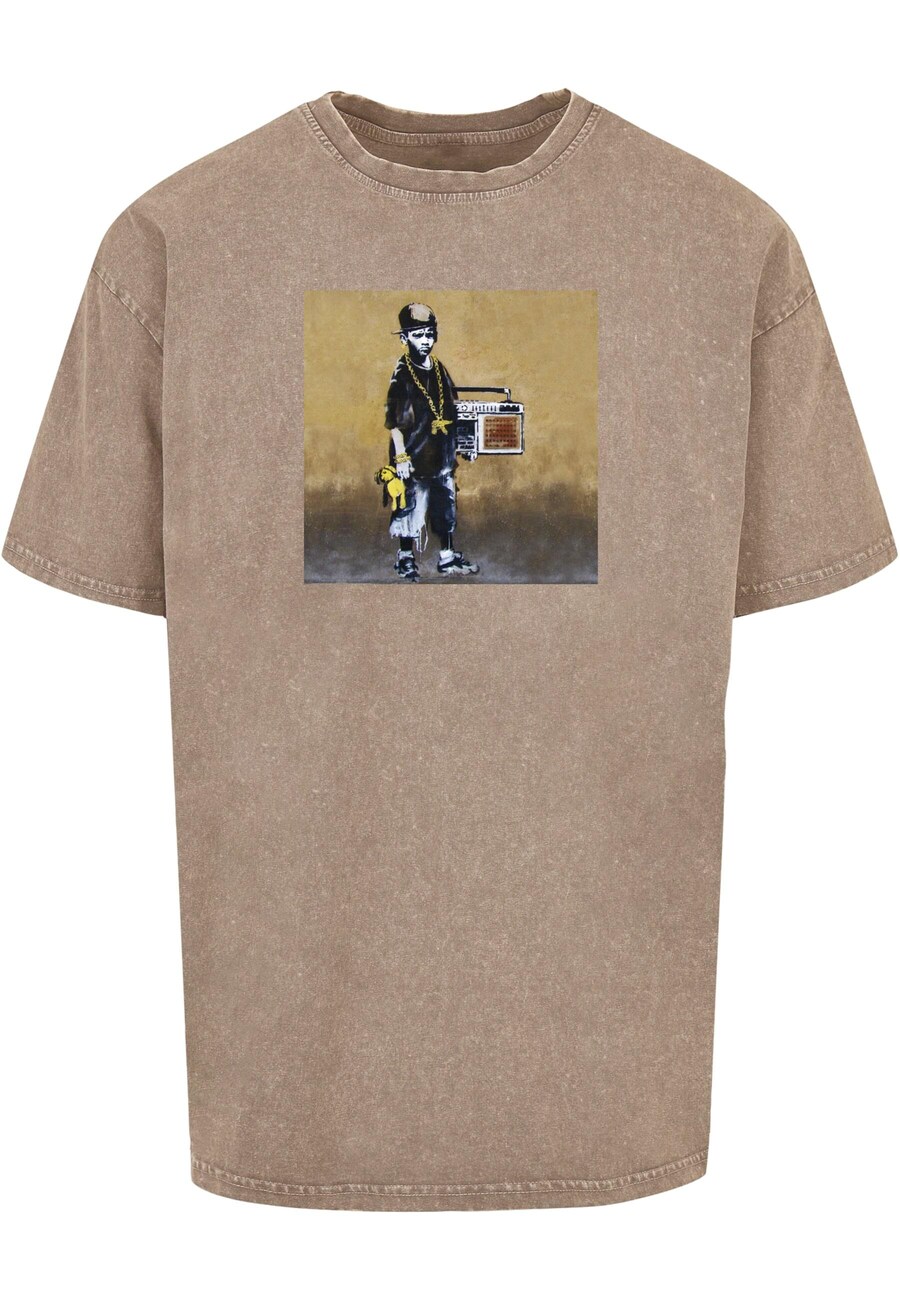 

Рубашка Merchcode Brandalised - Boy With Teddy, коричневый