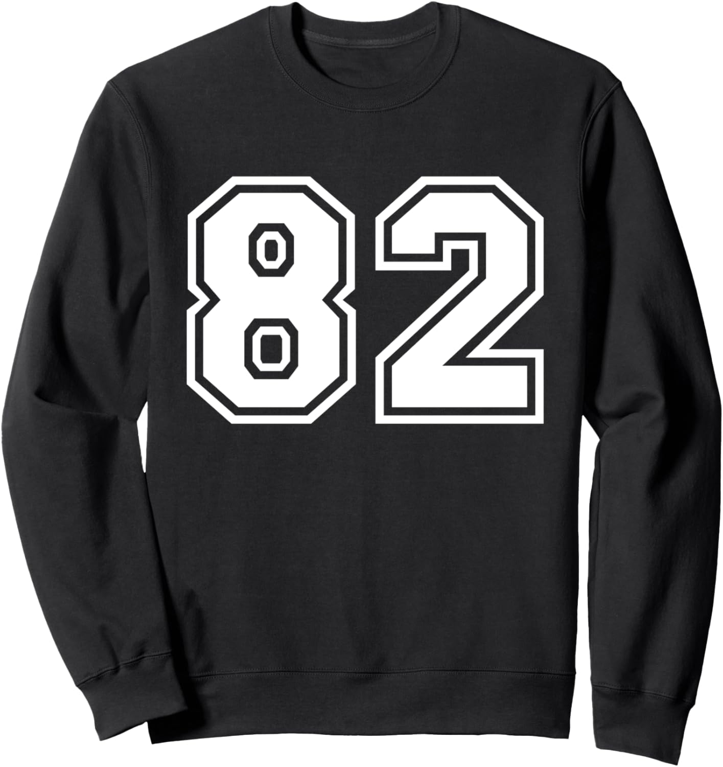 

Спортивная толстовка с номером 82, черная Team Jersey Number Company, Черный, Спортивная толстовка с номером 82, черная Team Jersey Number Company