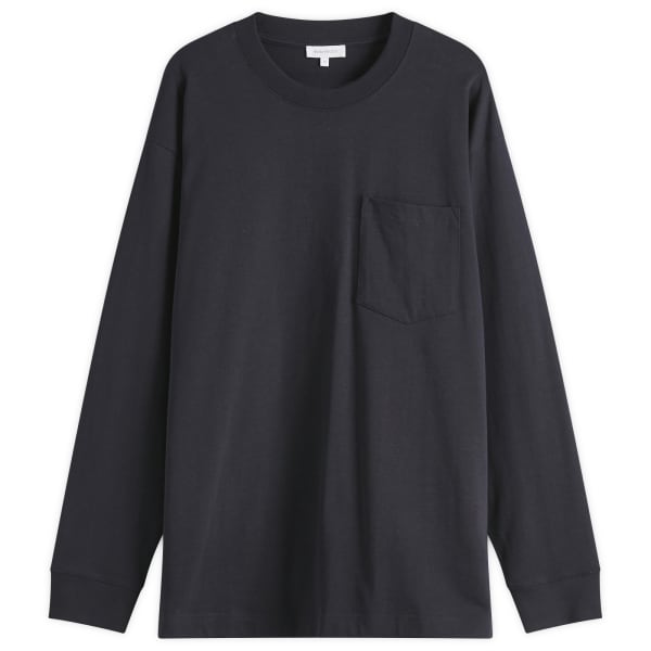 

Стандартная плотная свободная футболка с длинным рукавом Norse Projects, синий