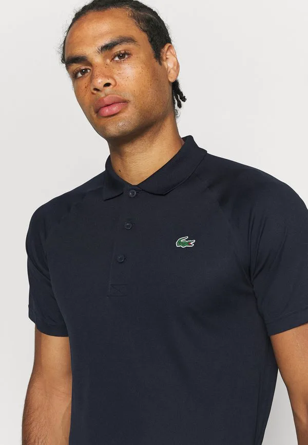 Классическая теннисная рубашка-поло Lacoste Sport, Navy Blue — фото 4