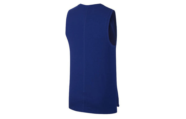Спортивная футболка yoga dri-fit jersey for men dark-blue Nike, синий — фото 2
