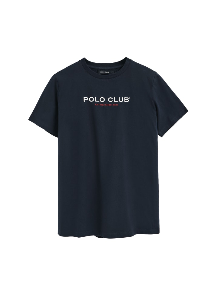 

Футболка темно-синего цвета Polo Club, Синий, Футболка темно-синего цвета Polo Club