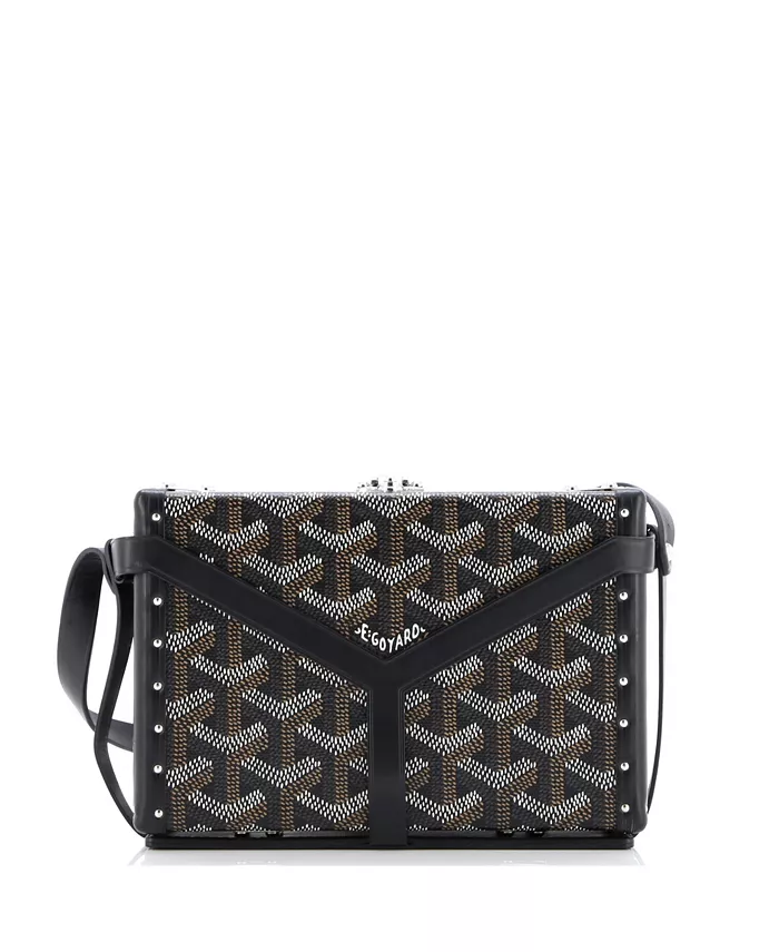 

Сумка-минодьер из покрытого холста Pre-Owned Goyard, черный