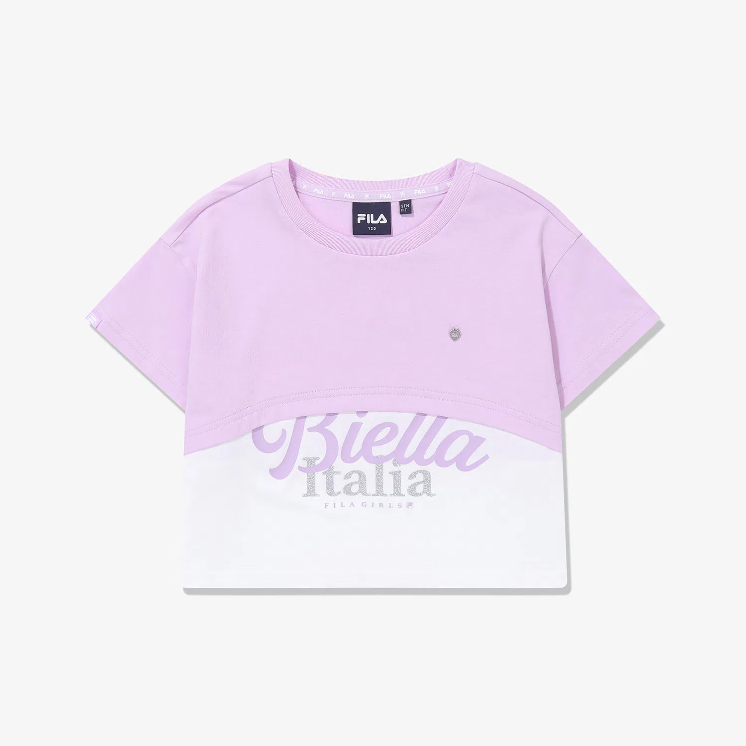 Детская фиолетовая многослойная футболка от Fila Kids