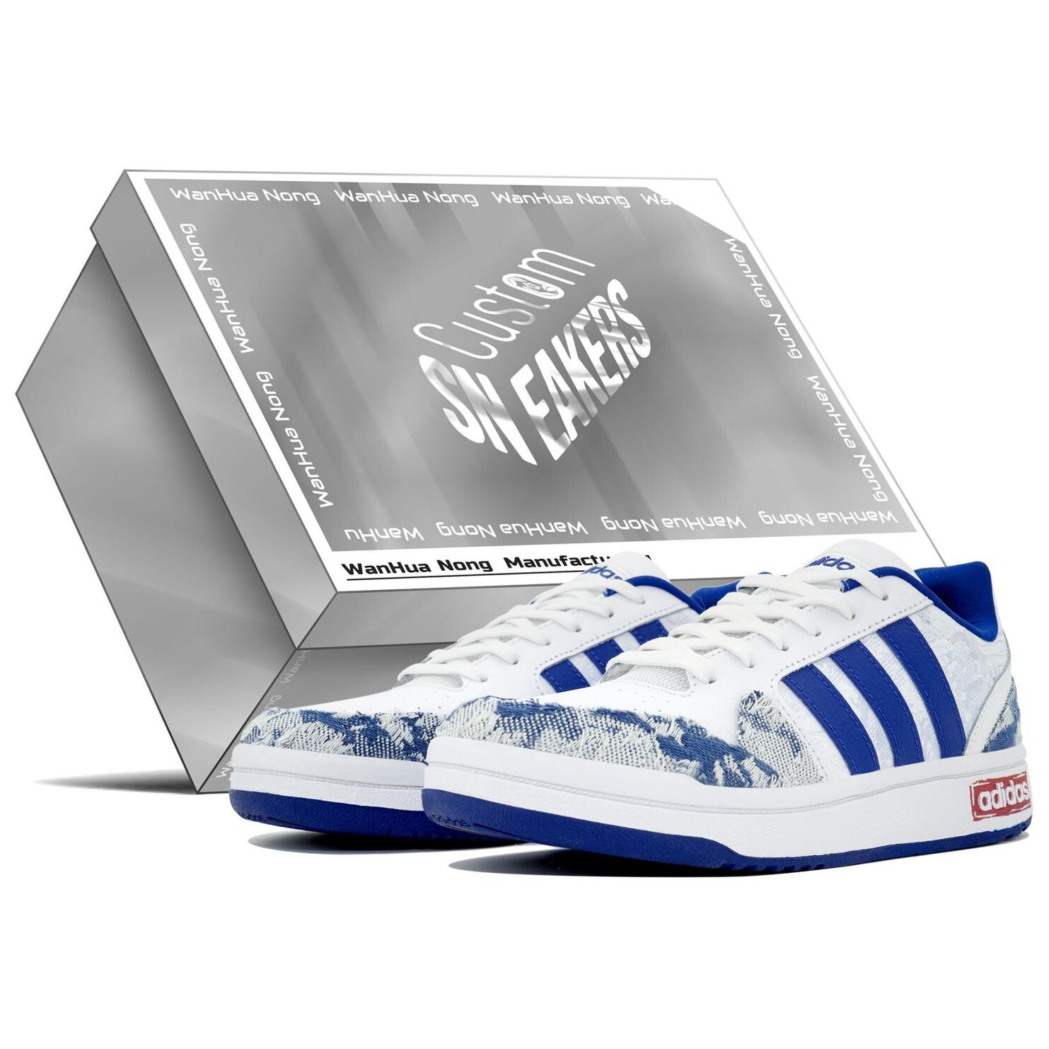 

Кроссовки adidas neo Postmove Skateboarding Shoes Unisex Low-top Blue/white, белый