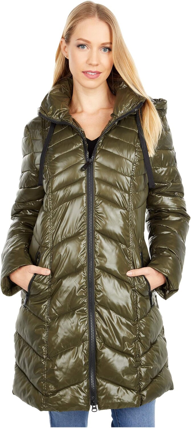

Парка Sam Edelman 3/4 Packable, цвет Spruce