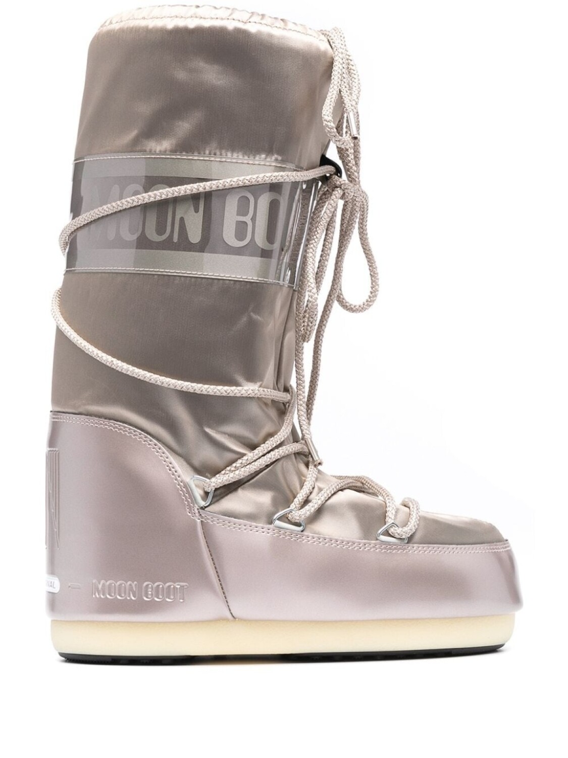 

Moon Boot дутые сапоги со шнуровкой, серый