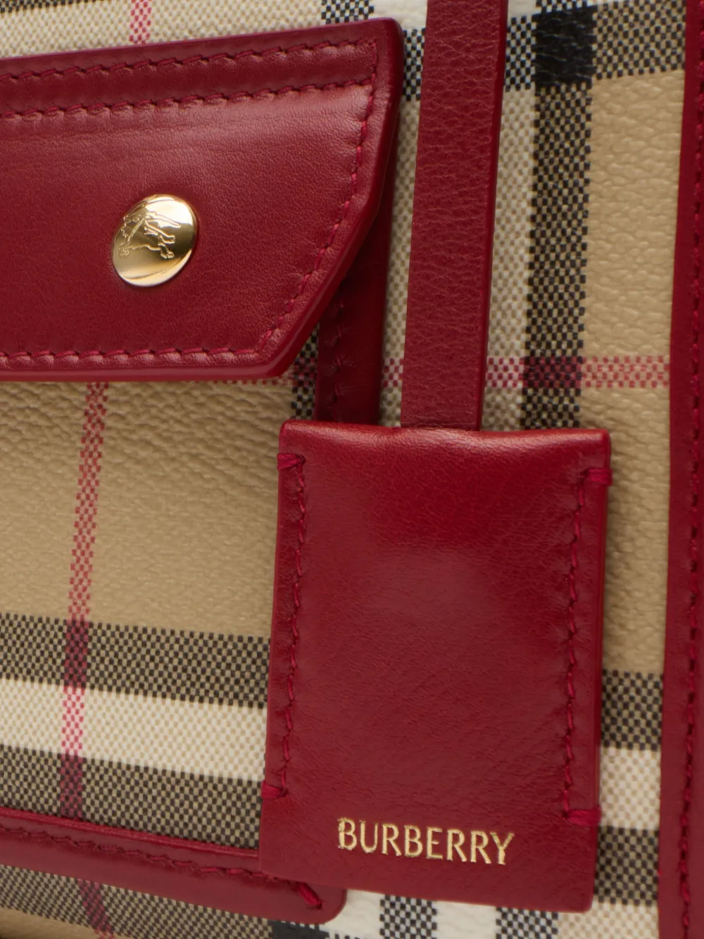 Сумка-тоут на кнопках Burberry, нейтральный — фото 4