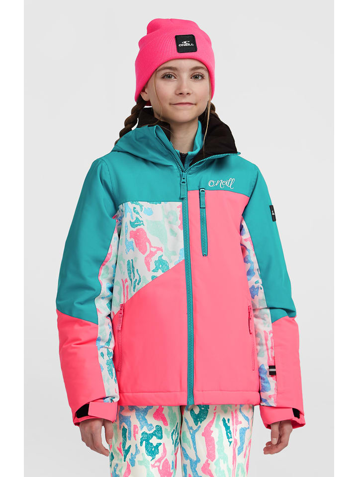 

Куртка для лыж/сноуборда розового/бирюзового цвета O'Neill