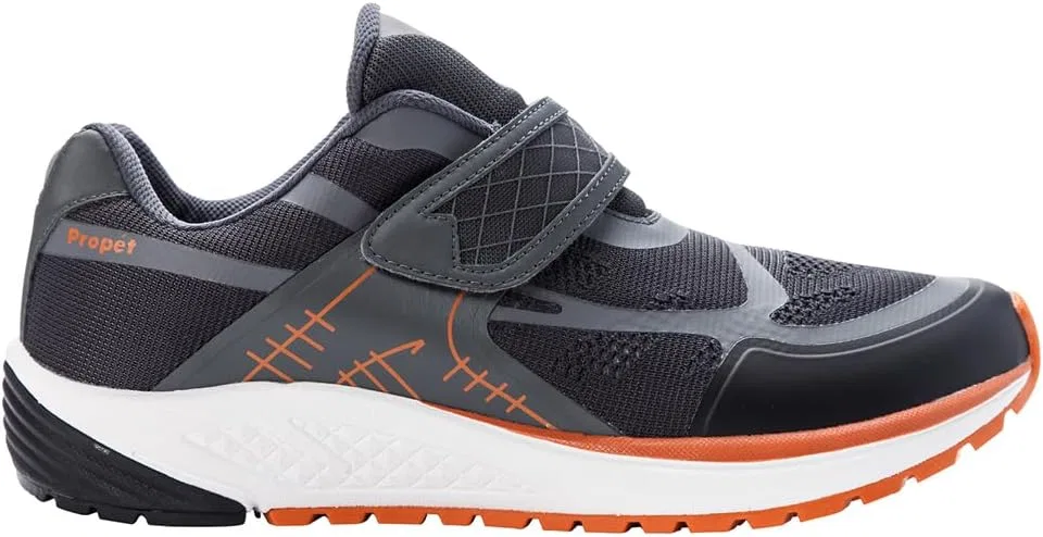 Propét Мужские кроссовки Propet с одним ремешком, Burnt Orange Dark Grey — фото 2