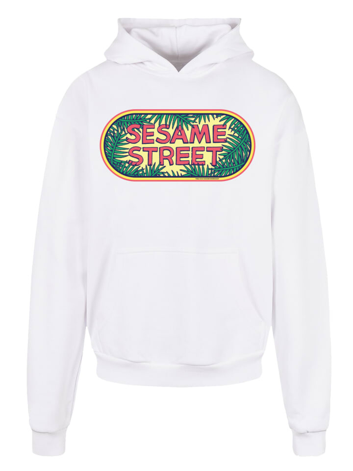

Пуловер F4NT4STIC Ultra Heavy Hoodie Sesamstraße Jungle Logo, белый