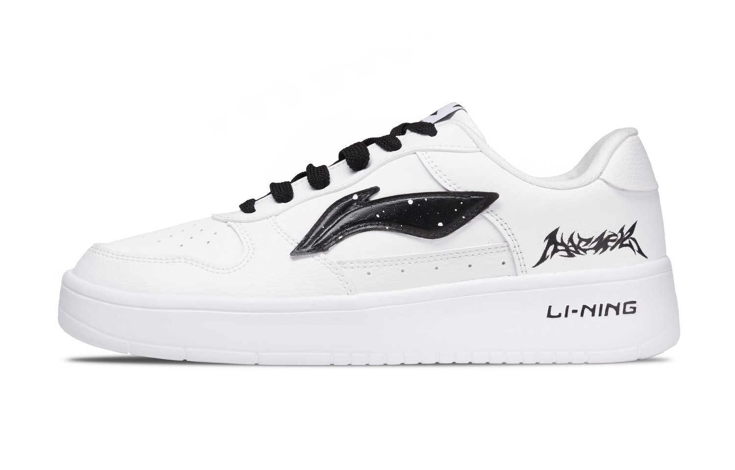 

LINING Понтонные лодки устойчивые к истиранию, легкие и дышащие низкие кроссовки для скейтборда Unisex White