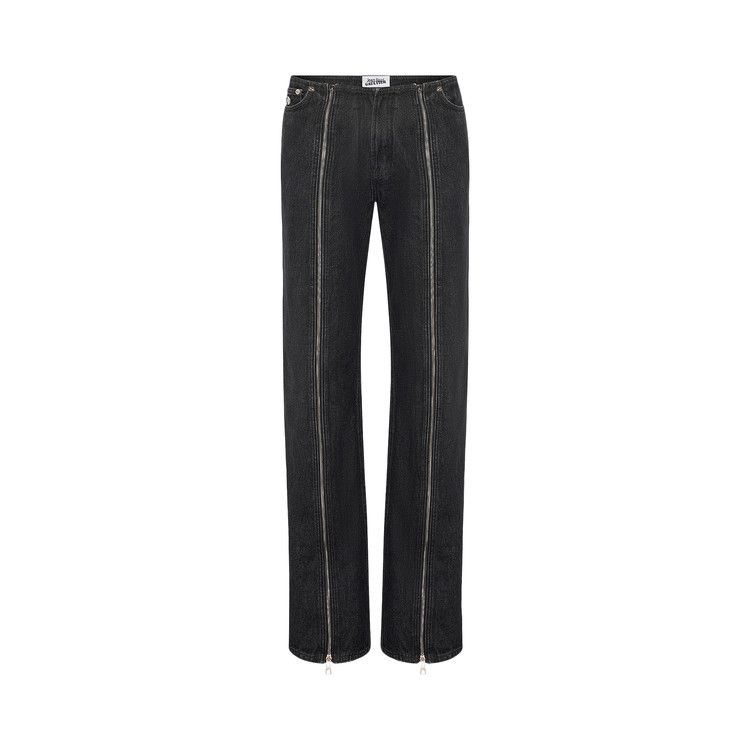 

Брюки Jean Paul Gaultier Denim Front Zipped Trouser, Black