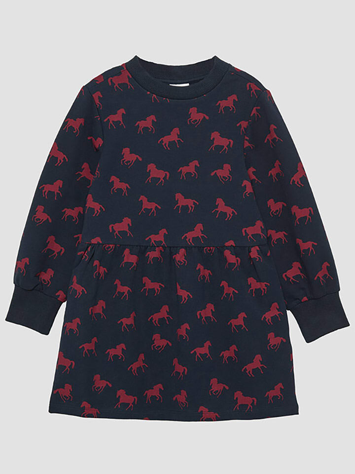 

Платье s.Oliver Kleid, цвет Dunkelblau/Rot