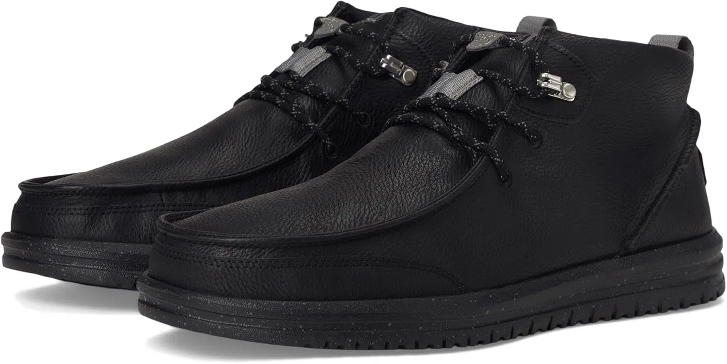 Мужские слипоны HEYDUDE Bradley Chukka, Black Grey