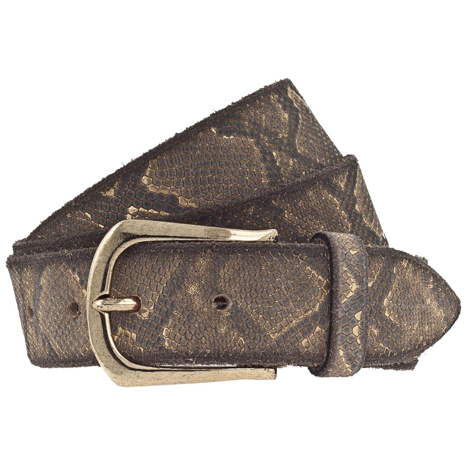 

Ремень b.belt Sabia Leder, цвет dunkel grau/gold metallic