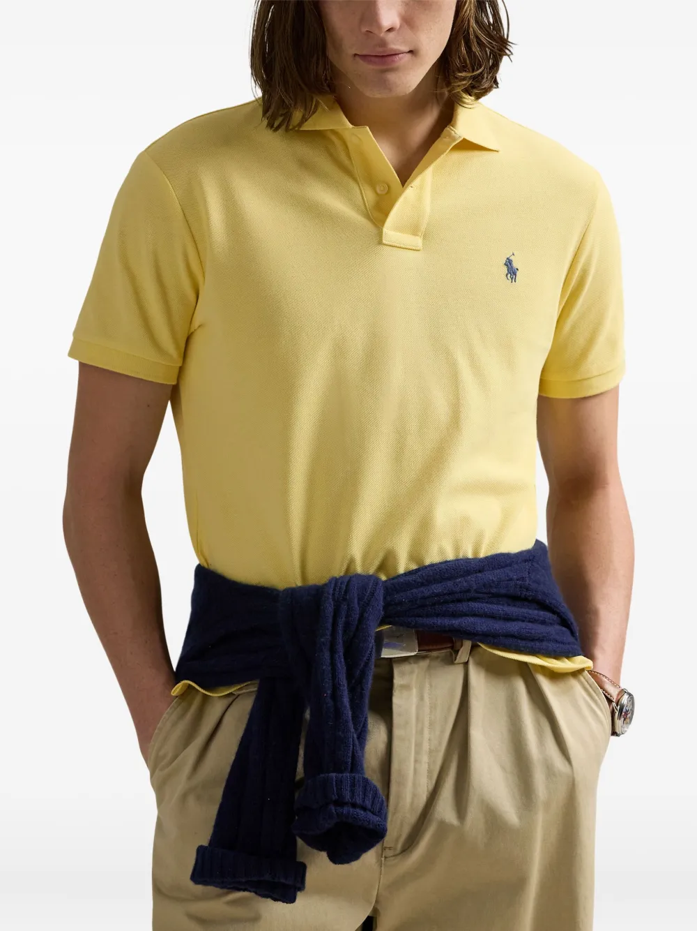 Рубашка-поло с коротким рукавом POLO RALPH LAUREN, желтый — фото 3